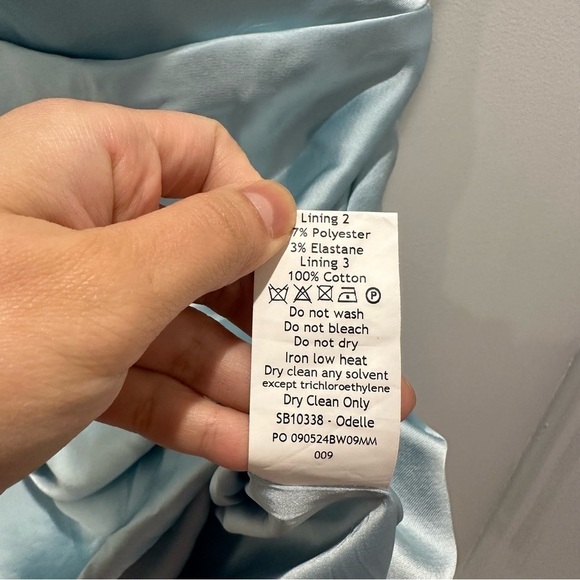 House of CB ‘Odelle’ Ocean Blue Strapless Mini Dress NWOT - Picture 4 of 10